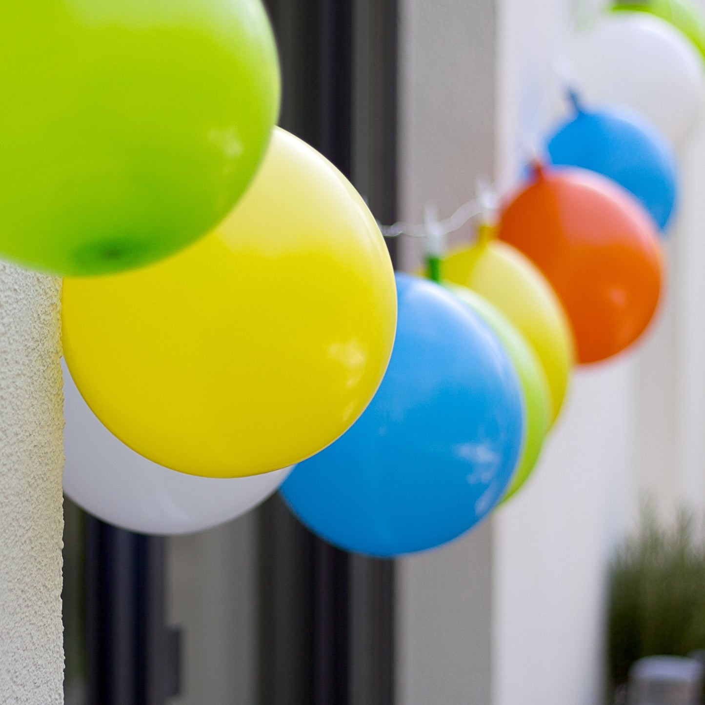 LED Lichterkette Luftballons Innen Außen Deko Garten Outdoor Biergarten Licht