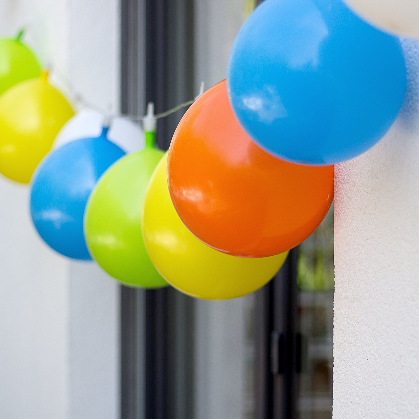 LED Lichterkette Luftballons Innen Außen Deko Garten Outdoor Biergarten Licht