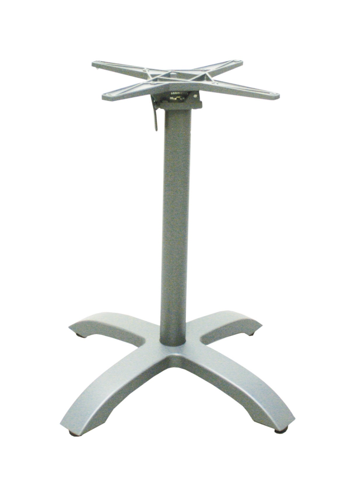 EASY 4 Tischgestell (Rohr/ Rund) silber Bistro Gastro Tisch Untergestell Gestell