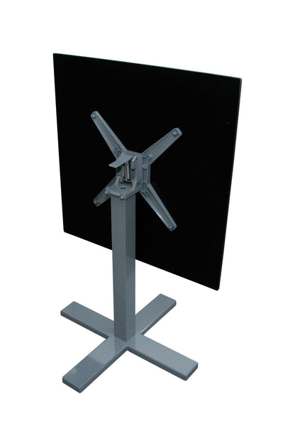 EASY 4 Tischgestell (4-Kant eckig) silber Bistro Gastro Tisch Beine Gestell