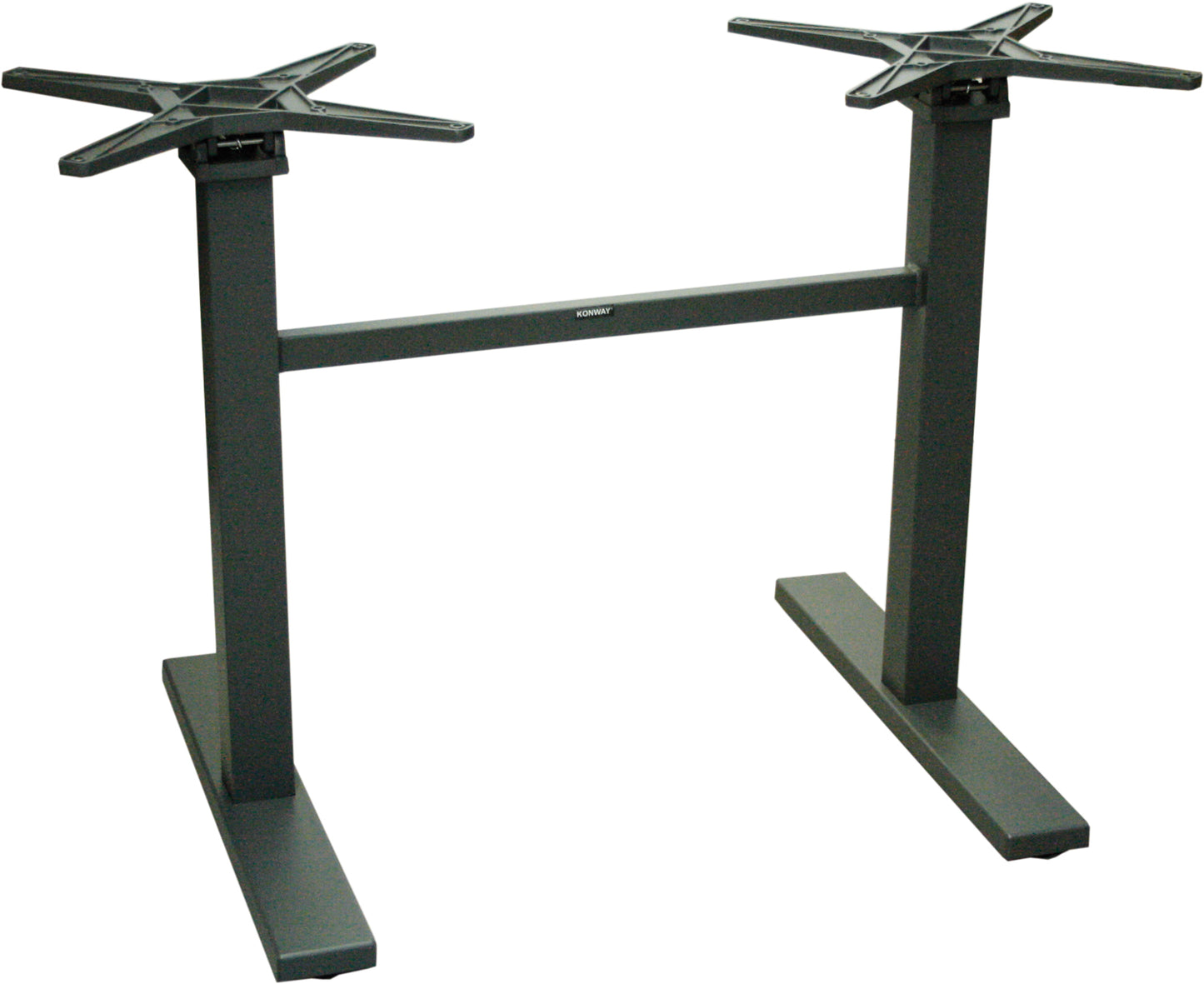 EASY 2+2 Tischgestell (4-Kant eckig) anthrazit Bistro Gastro Tisch Beine Gestell