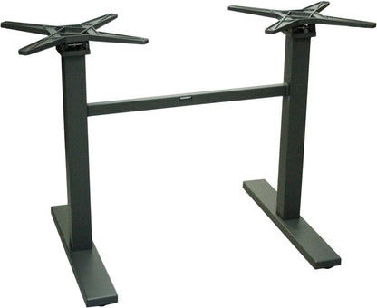 EASY 2+2 Tischgestell (4-Kant eckig) anthrazit Bistro Gastro Tisch Beine Gestell