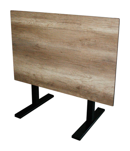 EASY 2+2 Tischgestell (4-Kant eckig) schwarz Bistro Gastro Tisch Beine Gestell