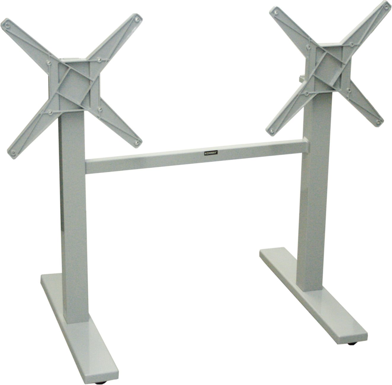 EASY 2+2 Tischgestell (4-Kant eckig) silber Bistro Gastro Tisch Beine Gestell