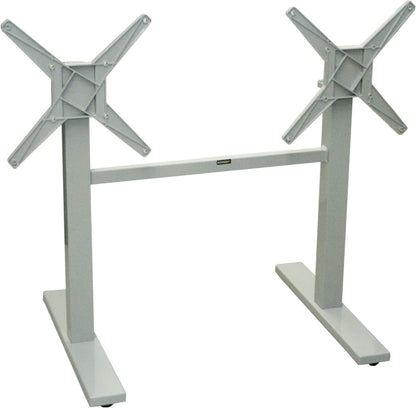 EASY 2+2 Tischgestell (4-Kant eckig) silber Bistro Gastro Tisch Beine Gestell