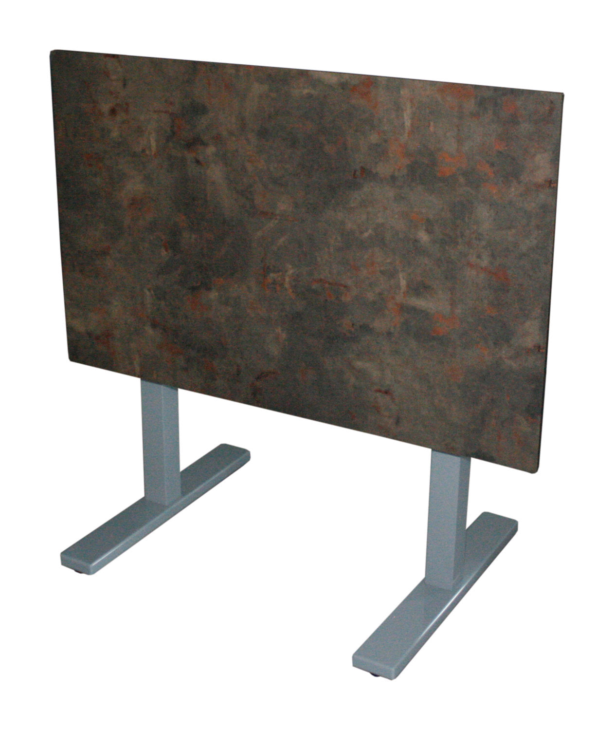 EASY 2+2 Tischgestell (4-Kant eckig) silber Bistro Gastro Tisch Beine Gestell