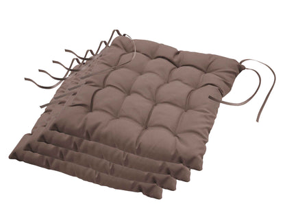 Stuhlkissen 4er Set Sitzkissen 40x40 Sitzpolster Garten Kissen Polster Auflage