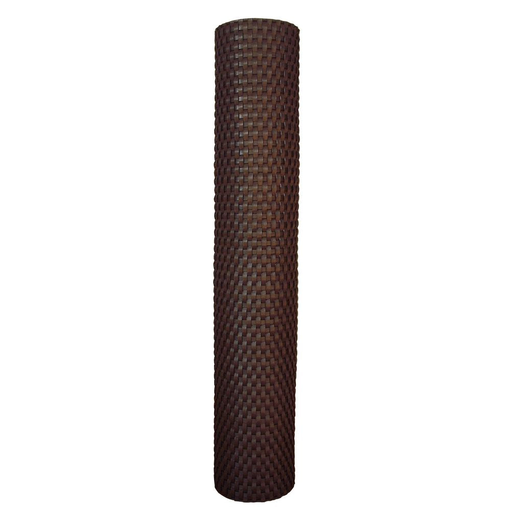 Polyrattan PVC Sichtschutzmatte 300x100 Balkon Sichtschutz Zaun Windschutz braun