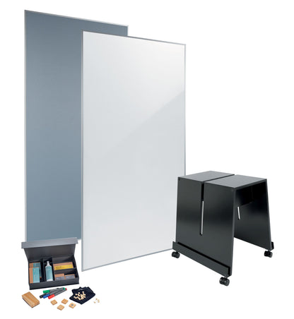 SIGEL MUB01 Meet up Bundle Pinboard Whiteboard Aufsteller Multifunktionsboard