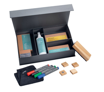 SIGEL MUB05 Meet up Bundle Set Whiteboard Multifunktions Leinwand Board Tafel