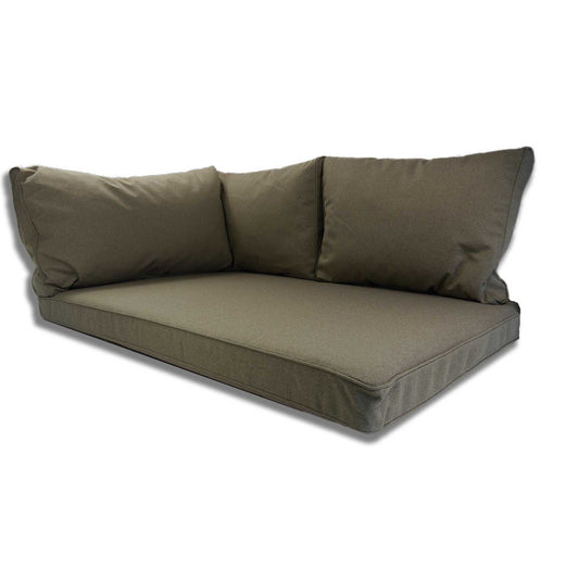 Nordje Palettenkissen Outdoor Sitzkissen Taupe 120x80 cm Kissen Auflage Matratze