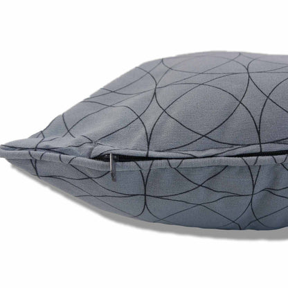 Madison Zierkissen Outdoor Blau mit Kreisen 45x45  Circle Blue Garten Möbel