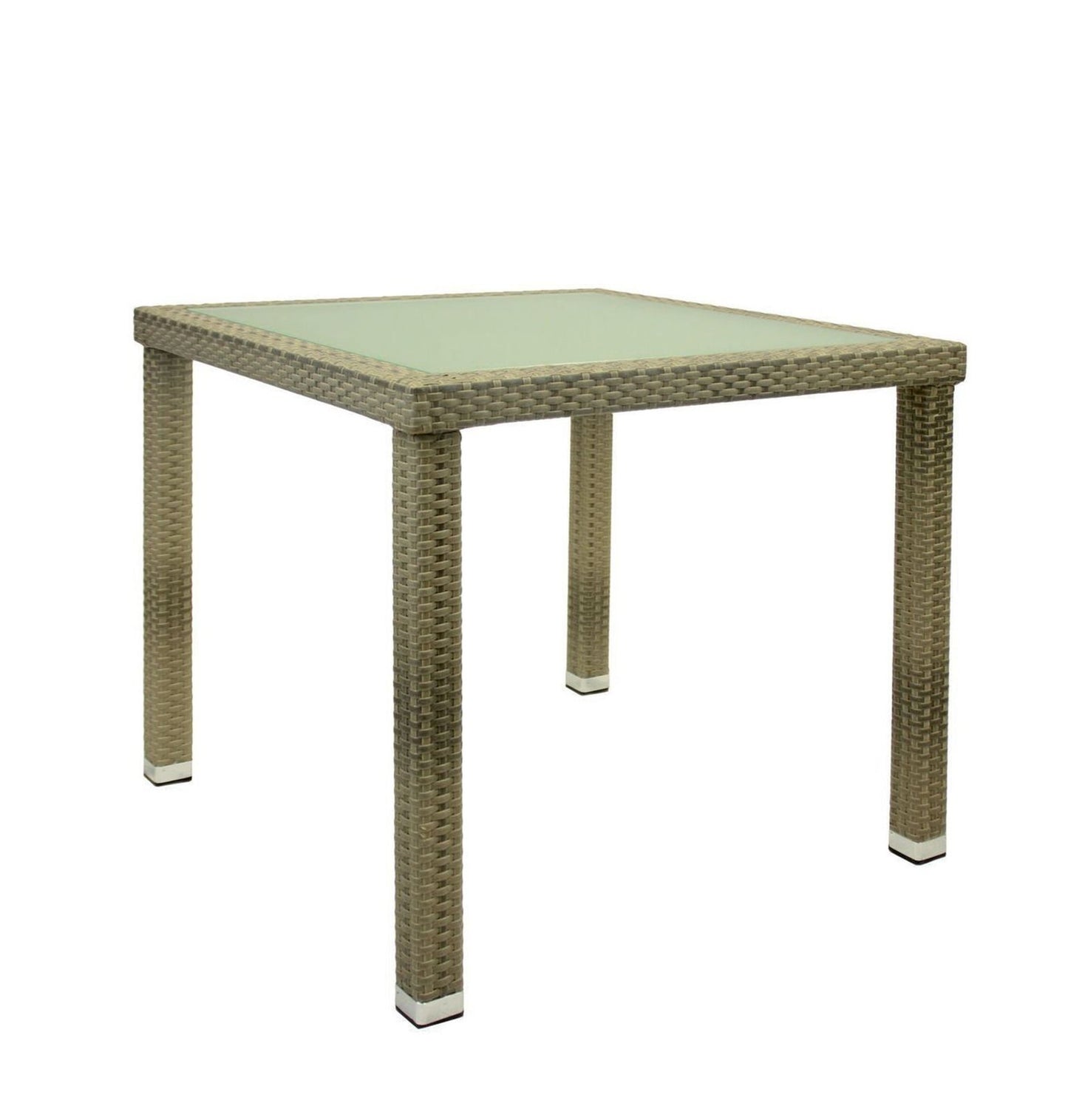 KONWAY® 5tlg. Premium Polyrattan Sitzgruppe Elfenbein Essgruppe Garten Möbel Set