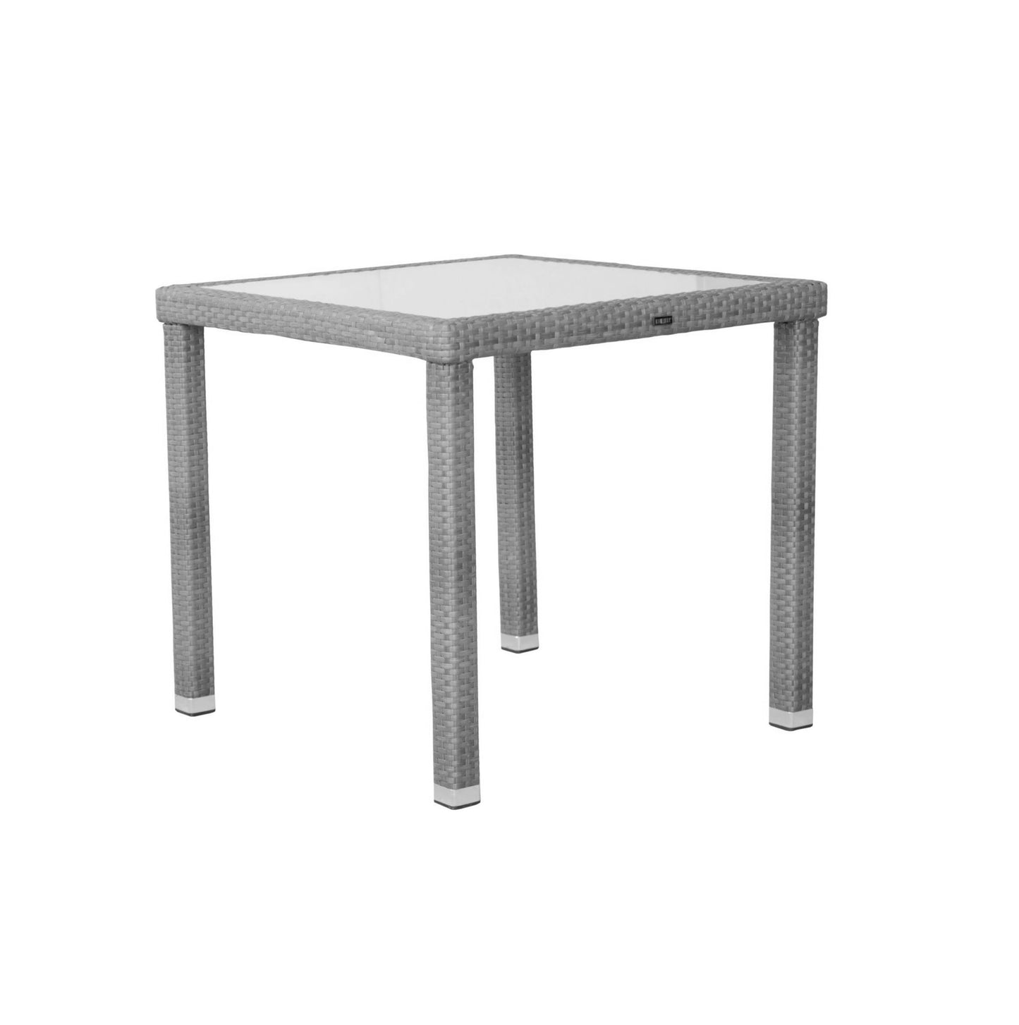 KONWAY® 5tlg. Premium Polyrattan Sitzgruppe Granit Essgruppe Garten Möbel Set