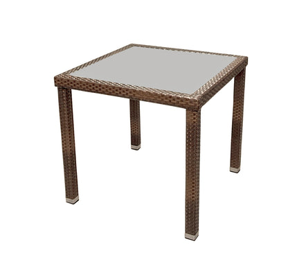 KONWAY® 5tlg. Premium Polyrattan Sitzgruppe braun Essgruppe Garten Möbel Set