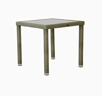 KONWAY® 5tlg. Premium Polyrattan Sitzgruppe quarz Essgruppe Garten Möbel Set