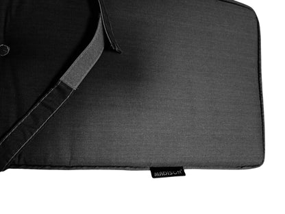 Madison Bierbank-Sitzkissen Basic schwarz Kissen Auflage 120x27,5 Garten Möbel