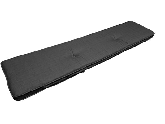 Madison Bierbank-Sitzkissen Basic schwarz Kissen Auflage 120x27,5 Garten Möbel