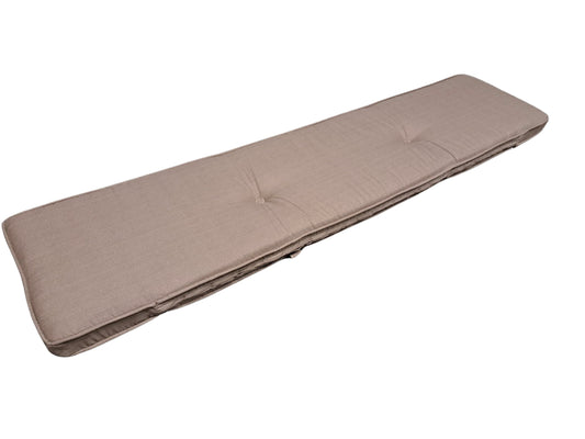 Madison Bierbank-Sitzkissen Basic taupe Kissen Auflage 120x27,5x4cm Garten Möbel