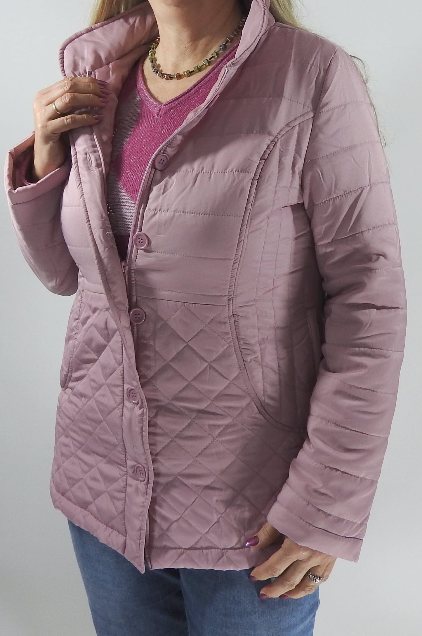 Damen Steppjacke Übergangsjacke Sommerjacke Frühling Sommer Jacke leicht Parka