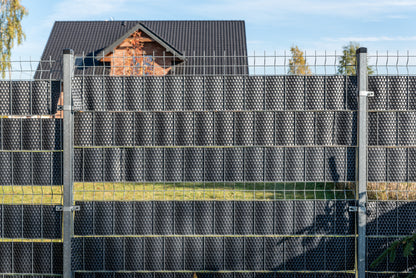 Polyrattan Sichtschutz Streifen Doppelstabmatten Zaun Rolle Blende Windschutz