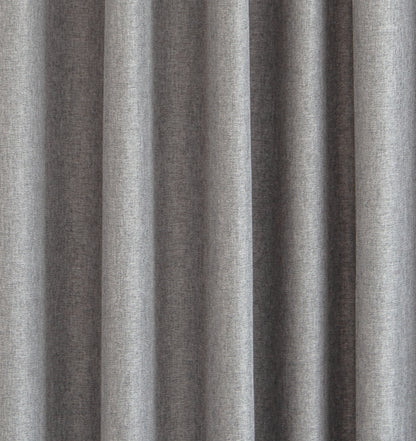 Schlaufen Vorhang RE-Allen kiesel 140x245 Wohnzimmer Schlafzimmer Kinderzimmer