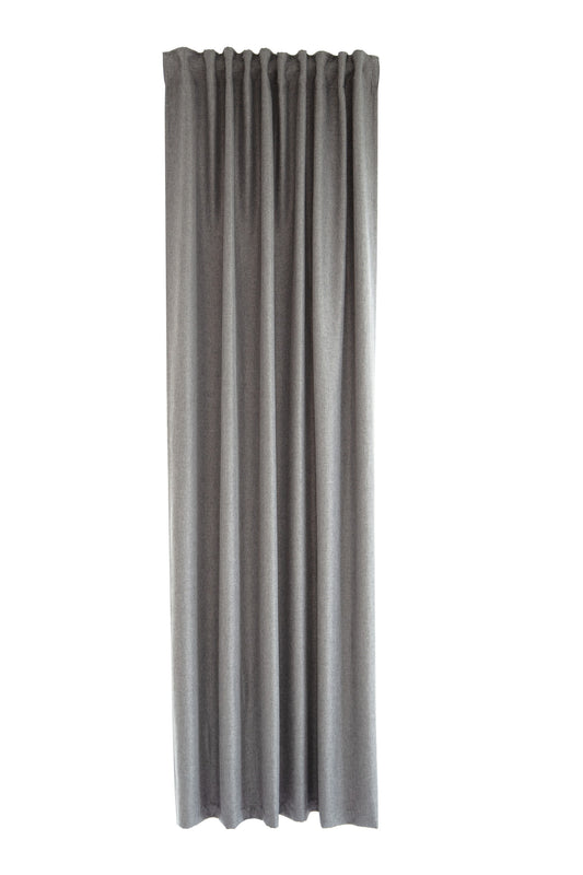 Schlaufen Vorhang RE-Allen kiesel 140x245 Wohnzimmer Schlafzimmer Kinderzimmer