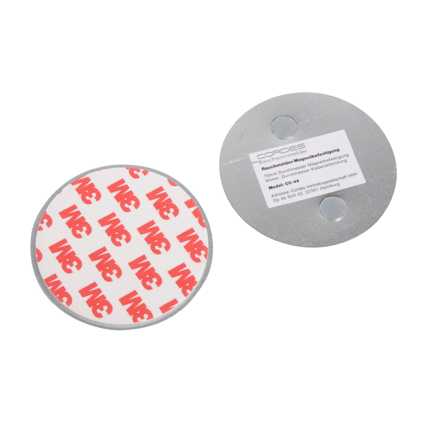 5x CC-44 Magnet Befestigung Rauchmelder Zubehör Pad 3M Halter Rauchwarnmelder