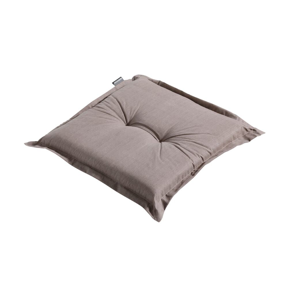 Madison Sitzkissen Kissen Hocker Basic Taupe 50x50x5 cm Garten Möbelauflage