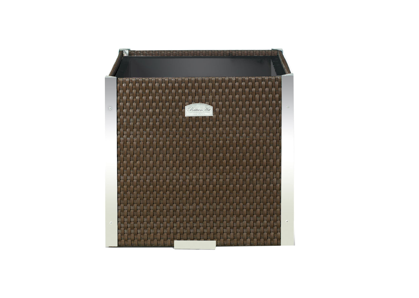 XL Polyrattan Pflanzgefäß Pflanzkübel Blumentopf Blumenkübel Übertopf Hochbeet
