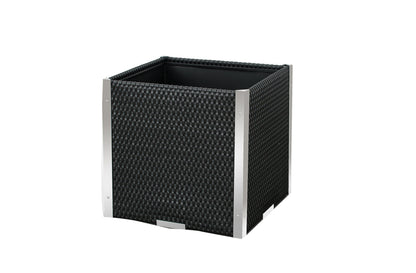 XL Polyrattan Pflanzgefäß Pflanzkübel Blumentopf Blumenkübel Übertopf Hochbeet