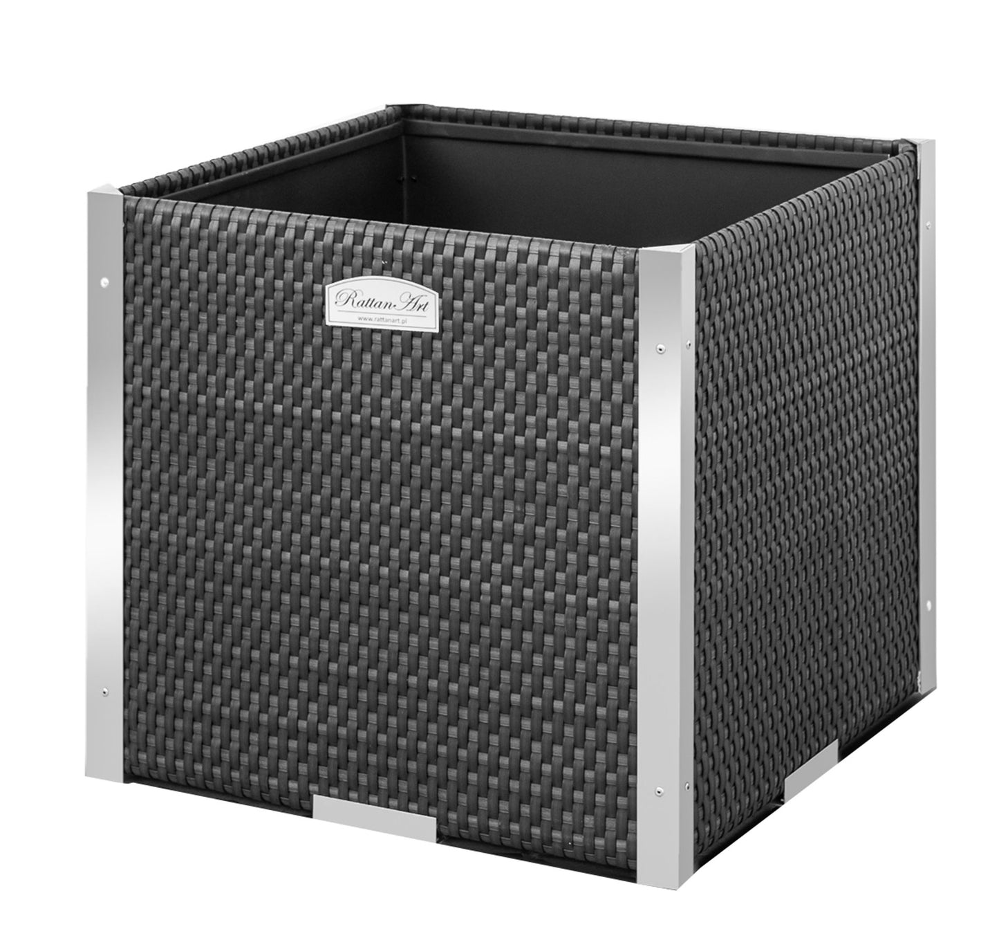 XL Polyrattan Pflanzgefäß Pflanzkübel Blumentopf Blumenkübel Übertopf Hochbeet