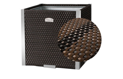 XL Polyrattan Pflanzgefäß Pflanzkübel Blumentopf Blumenkübel Übertopf Hochbeet