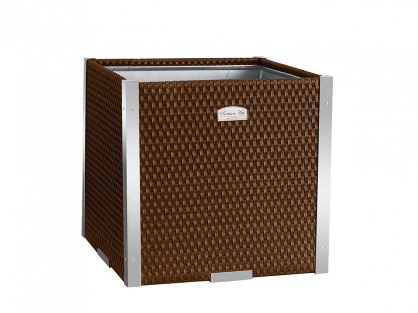 XL Polyrattan Pflanzgefäß Pflanzkübel Blumentopf Blumenkübel Übertopf Hochbeet