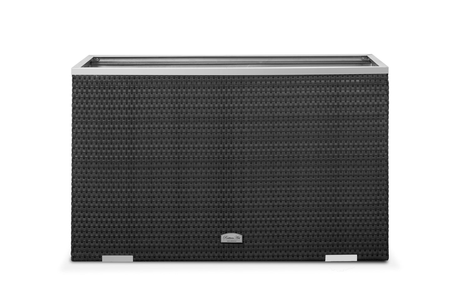 XL Polyrattan Pflanzgefäß 100cm Pflanzkübel Blumentopf Kübel Übertopf Hochbeet