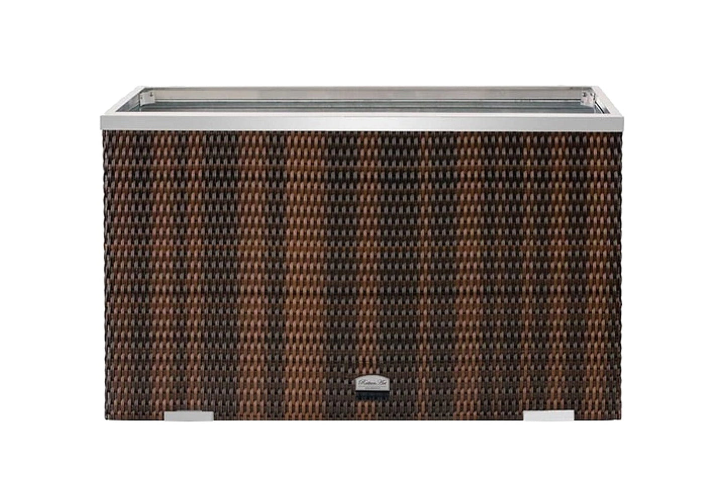 XL Polyrattan Pflanzgefäß 100cm Pflanzkübel Blumentopf Kübel Übertopf Hochbeet
