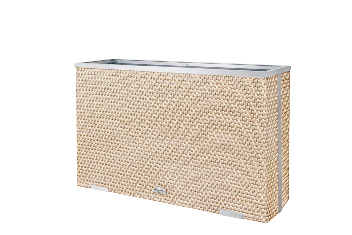 XL Polyrattan Pflanzgefäß 100cm Pflanzkübel Blumentopf Kübel Übertopf Hochbeet