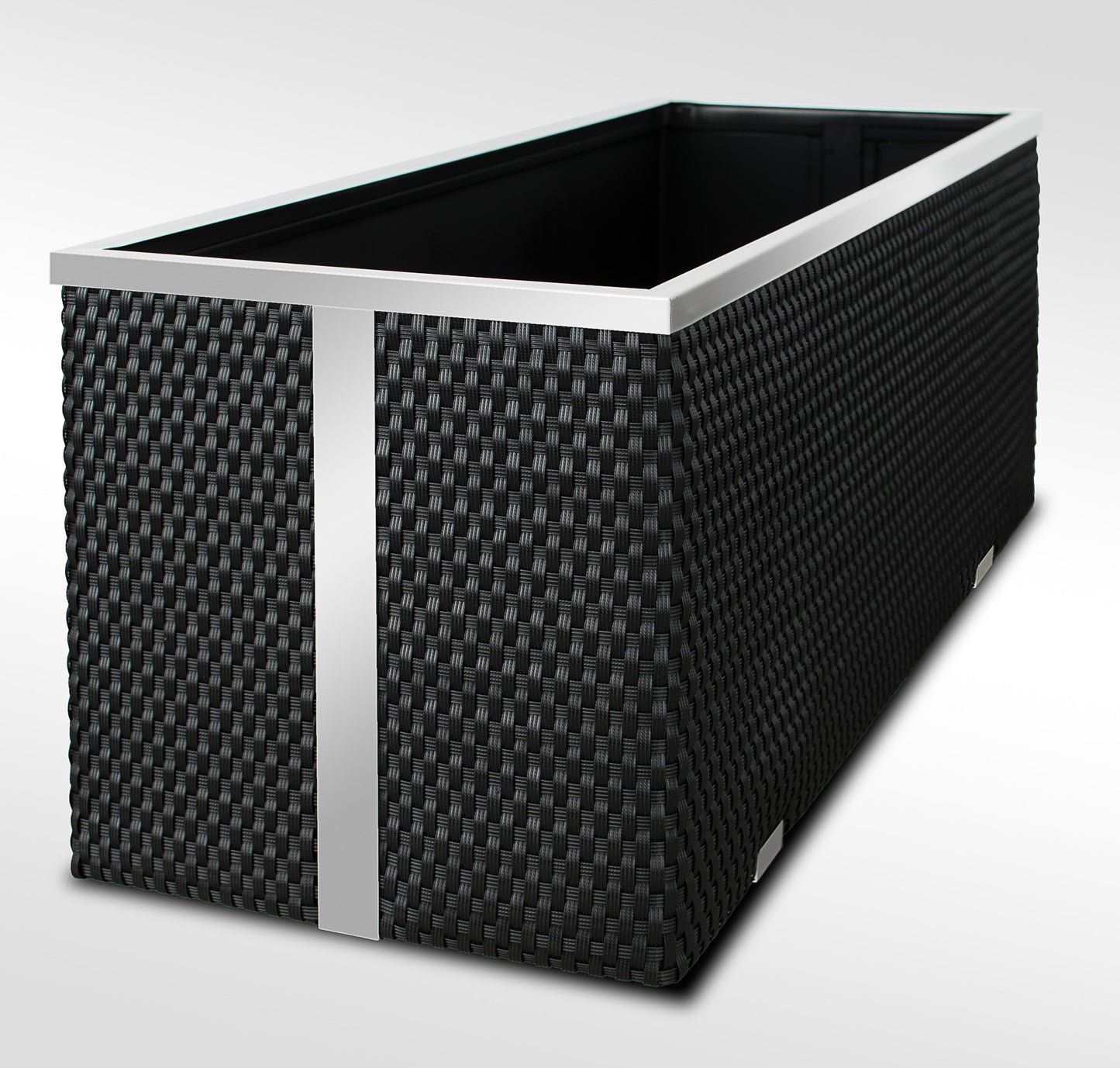 XL Polyrattan Pflanzgefäß 108cm Pflanzkübel Blumentopf Kübel Übertopf Hochbeet