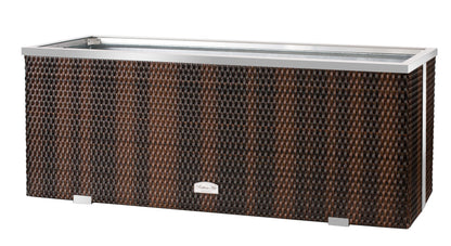 XL Polyrattan Pflanzgefäß 108cm Pflanzkübel Blumentopf Kübel Übertopf Hochbeet