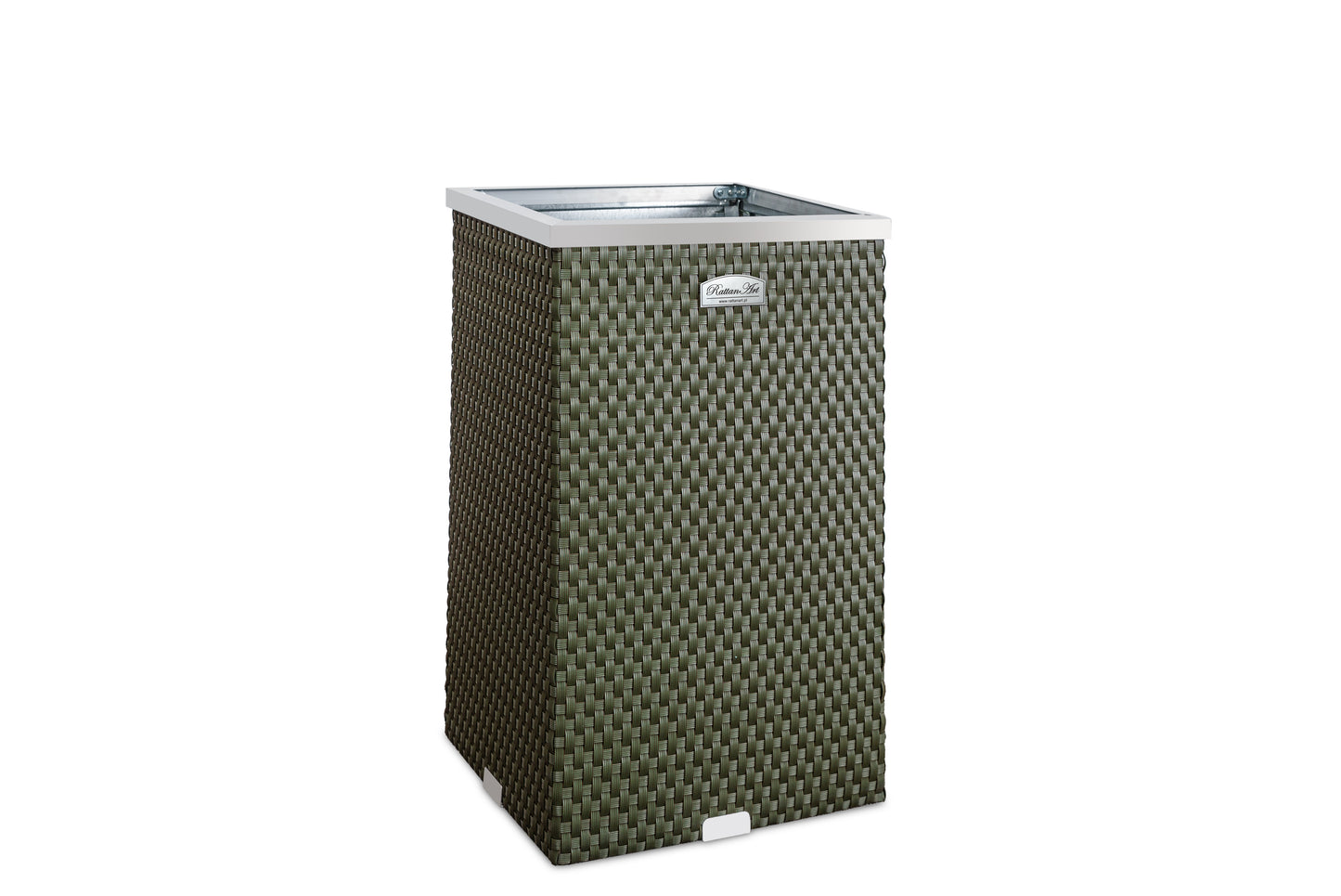 XL Polyrattan Pflanzgefäß Pflanzkübel Blumentopf Blumenkübel Übertopf Hochbeet