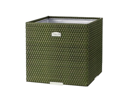 XL Polyrattan Pflanzgefäß Pflanzkübel Blumentopf Blumenkübel Übertopf Hochbeet
