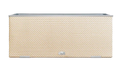 XL Polyrattan Alu Pflanzgefäß 98cm Pflanzkübel Blumentopf Blumenkübel Hochbeet