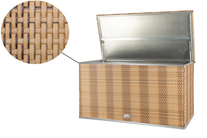 Premium Gartenbox Polyrattan Auflagenbox Kissenbox Gartentruhe Aufbewahrungs