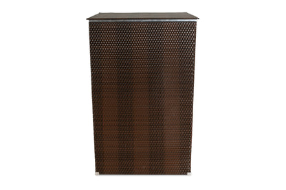 Polyrattan Mülltonnenbox Aufbewahrung Mülltonne Mülltonnenverkleidung Müllbox