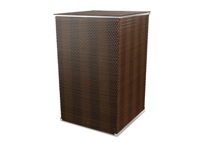 Polyrattan Mülltonnenbox Aufbewahrung Mülltonne Mülltonnenverkleidung Müllbox