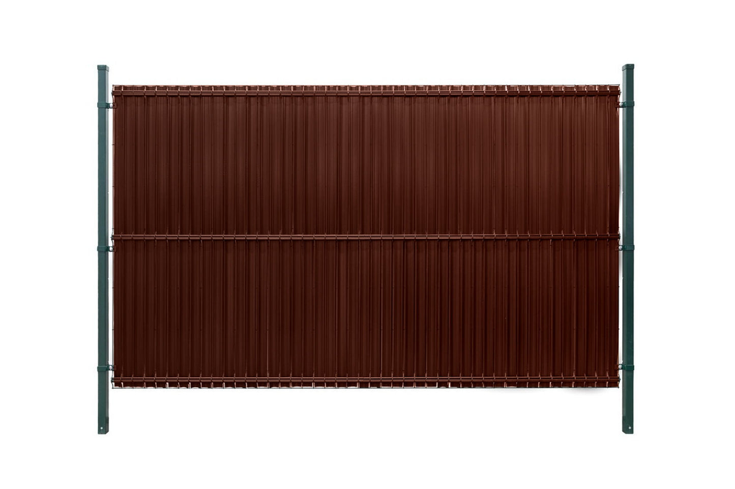 Zaun PVC Sichtschutzstreifen vertikal 153x250cm Grün Sichtschutz Kunststoff