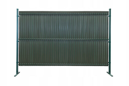Zaun PVC Sichtschutzstreifen vertikal 153x250cm Grün Sichtschutz Kunststoff
