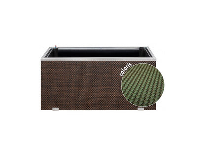 XL Polyrattan Pflanzkübel 95cm Selbstbewässerung Blumentopf Blumenkübel Hochbeet
