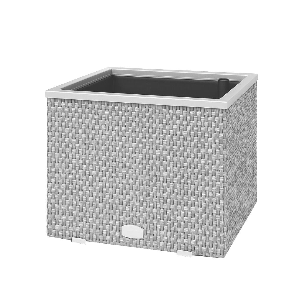 XL Polyrattan Pflanzkübel mit Selbstbewässerung Blumentopf Blumenkübel Hochbeet
