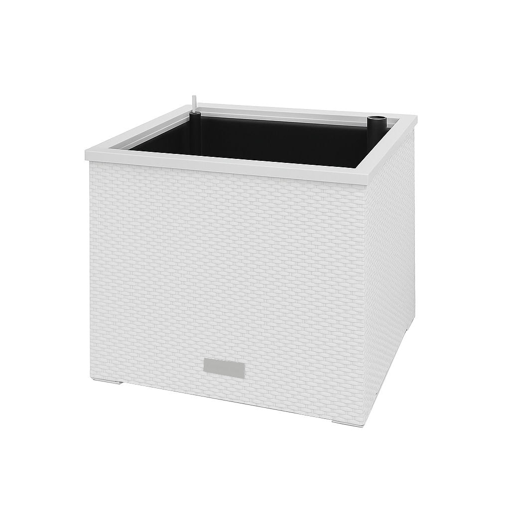 XL Polyrattan Pflanzkübel mit Selbstbewässerung Blumentopf Blumenkübel Hochbeet